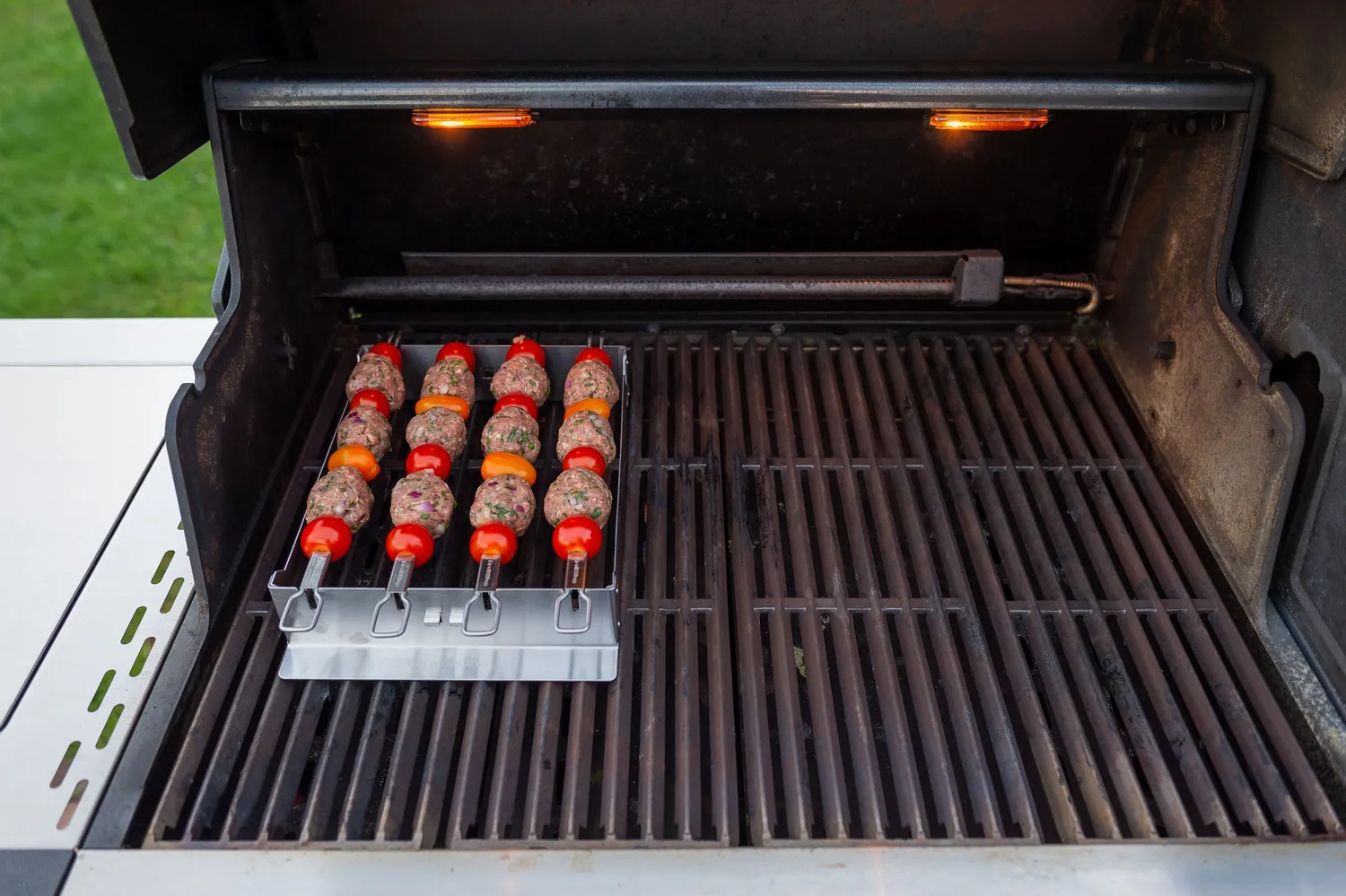 Broil King smal kebabrek met 4 spiesen rvs