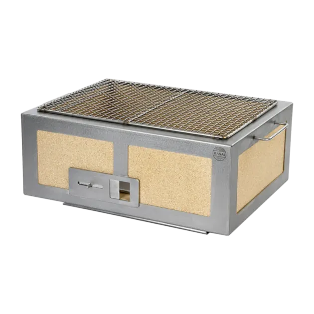 Kasai Medium Wide Konro houtskoolbarbecue 4-6 pers rvs