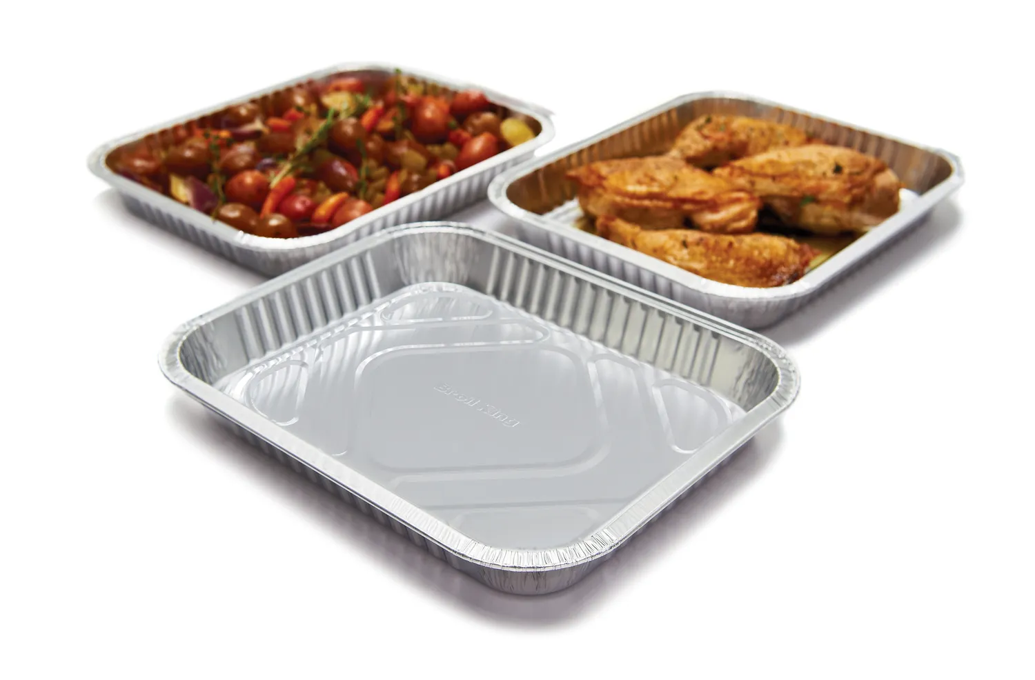 Broil King aluminium lekschaal groot 3-pack