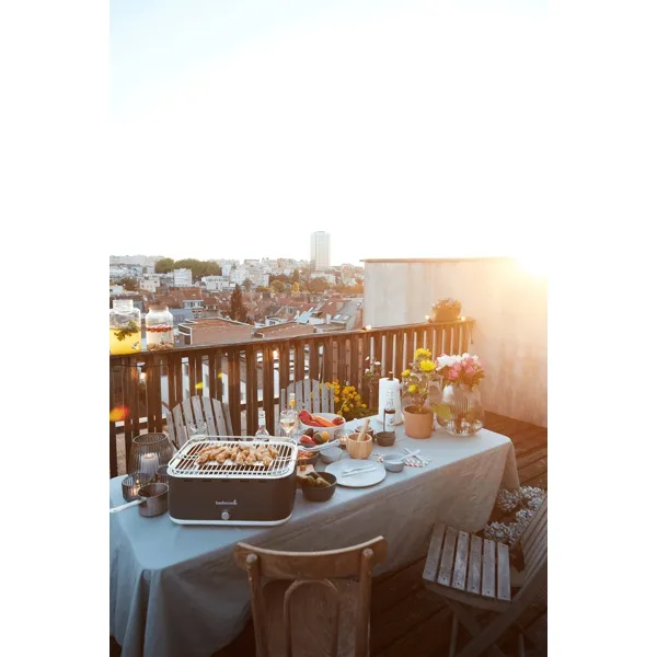 Sartons Carlo houtskool tafelbarbecue met ventilator