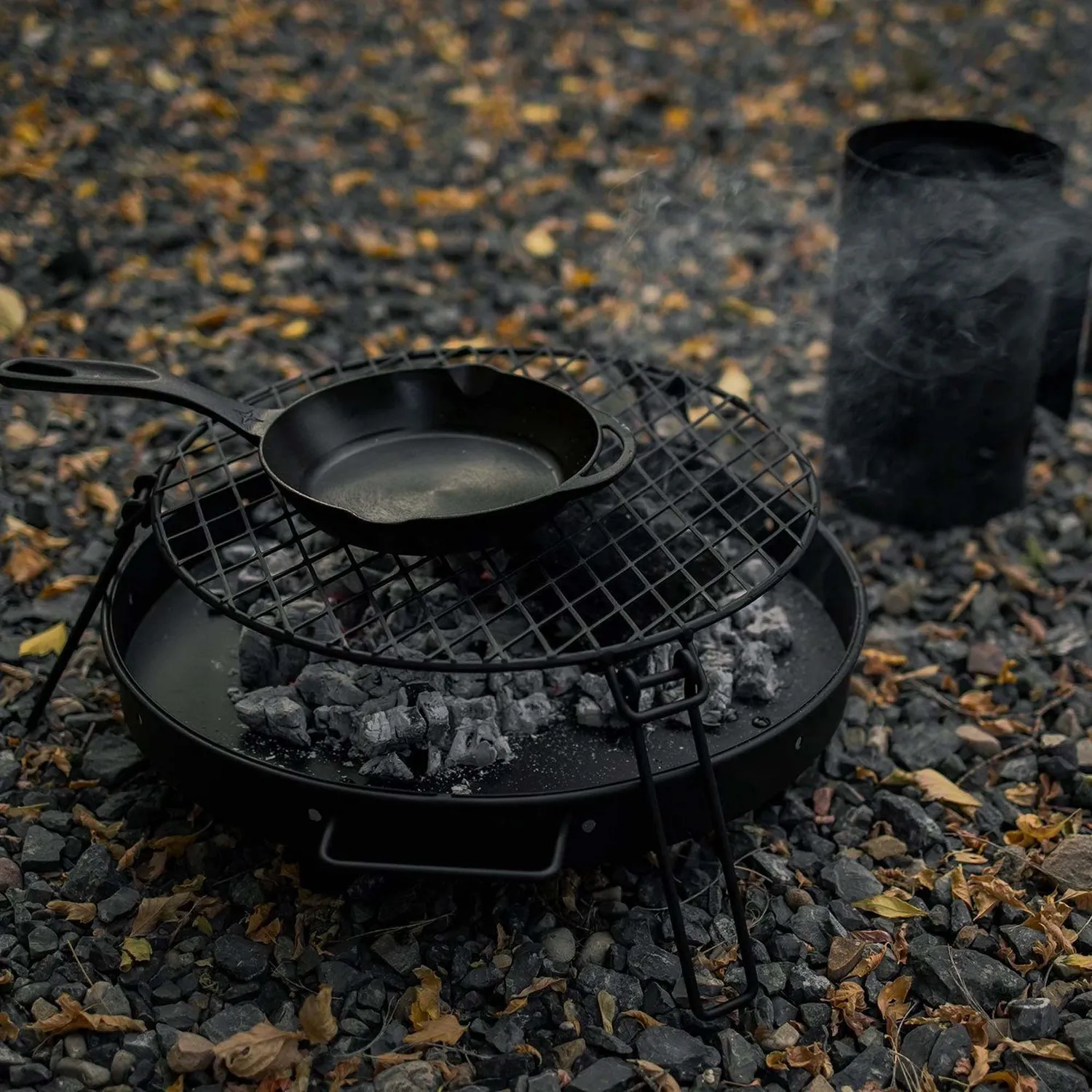 Barebones Fire Pit Grill Grate grillrooster rond staal