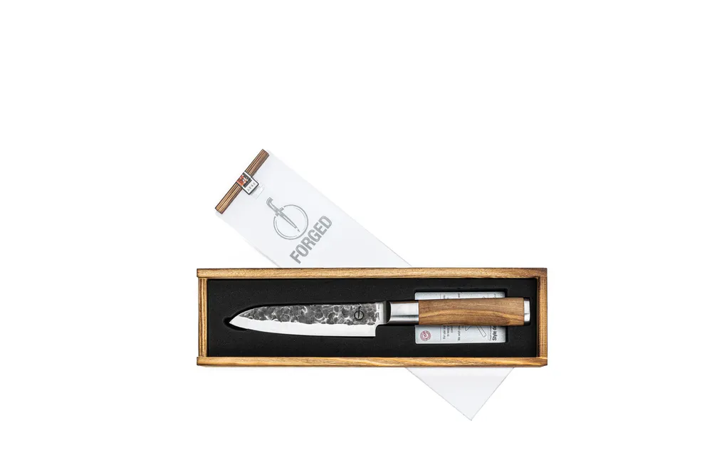 Sartons Olive Forged Santokumes 14 cm Japans Staal