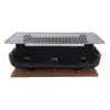 Konro Bizen 32cm houtskoolbarbecue met plateau aardewerk