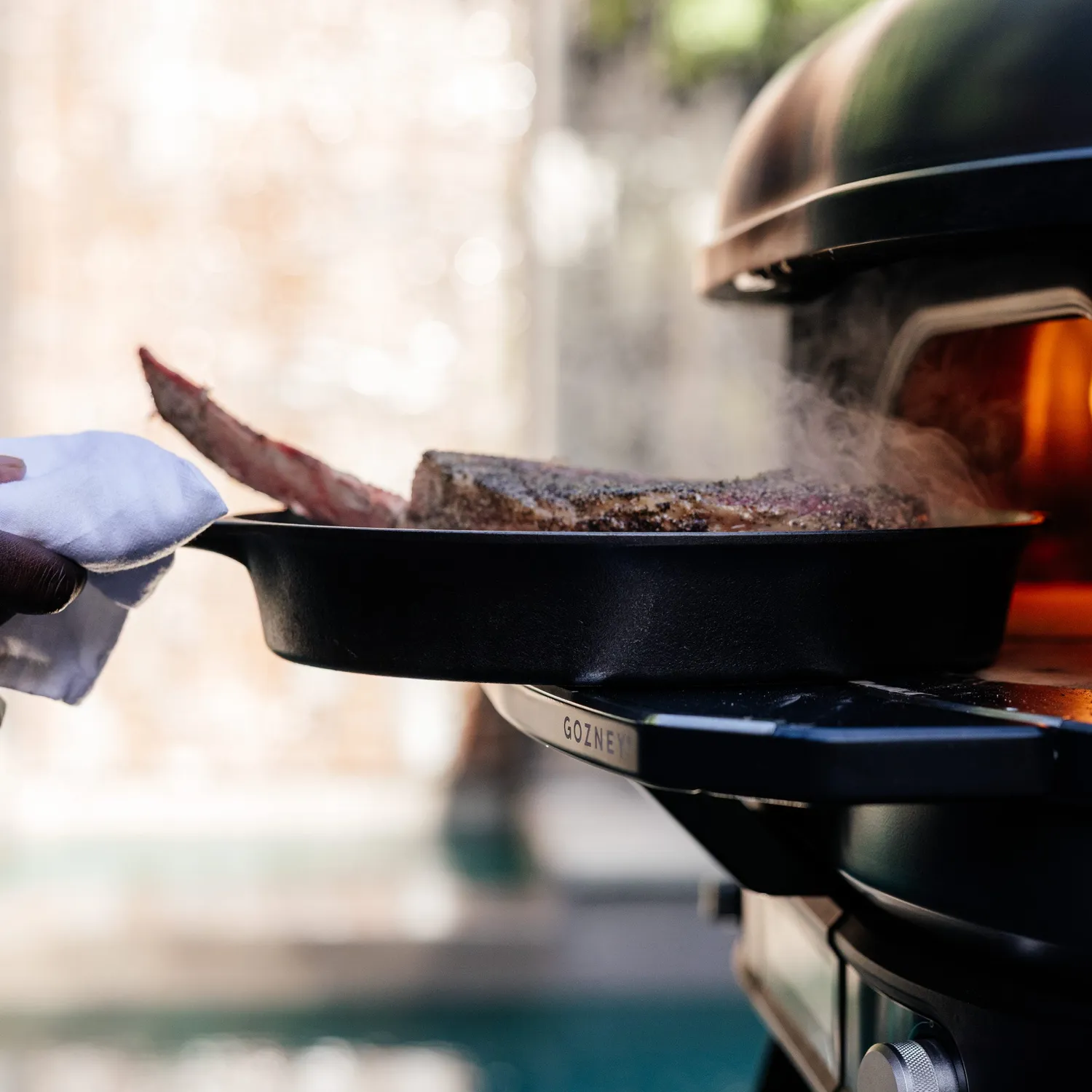 Gozney Dome XL Gen 2 mantel ovenplank rvs