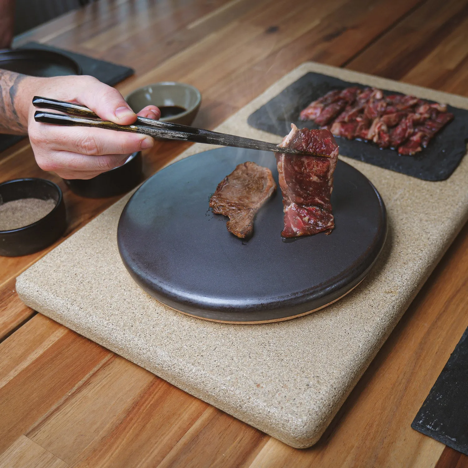 Kasai Ishiyaki grillsteen vulkanisch 15cm