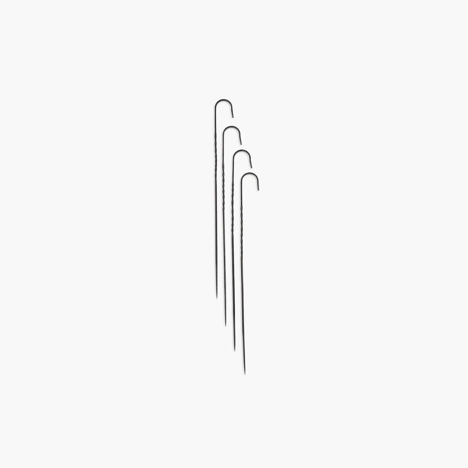 Bare Bones Cowboy Grill spiezen 4 stuks staal zwart