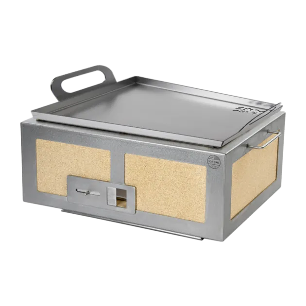 Kasai Konro Grill Solid Plancha Edition houtskool