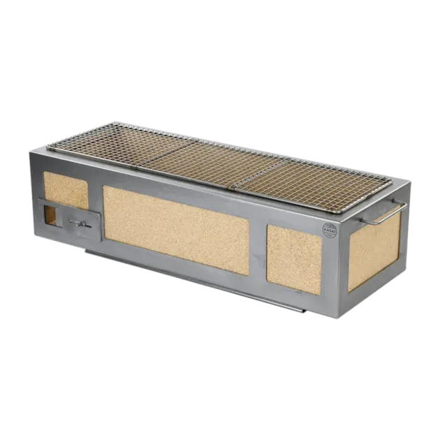 Kasai Grill Konro Long barbecue RVS frame 8-12 personen