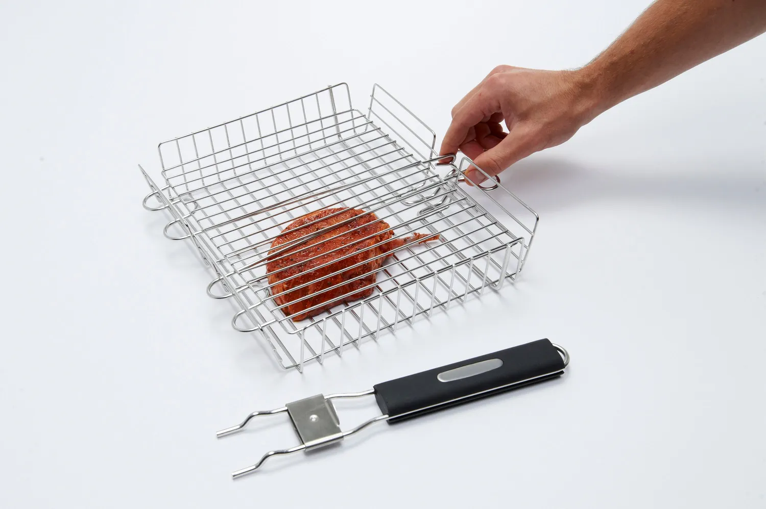 Broil King Grillmand rvs 30x25cm met afneembare greep