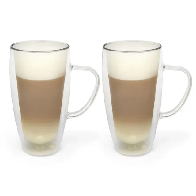 Sartons dubbelwandig glas cappuccino 400 ml 2 stuks