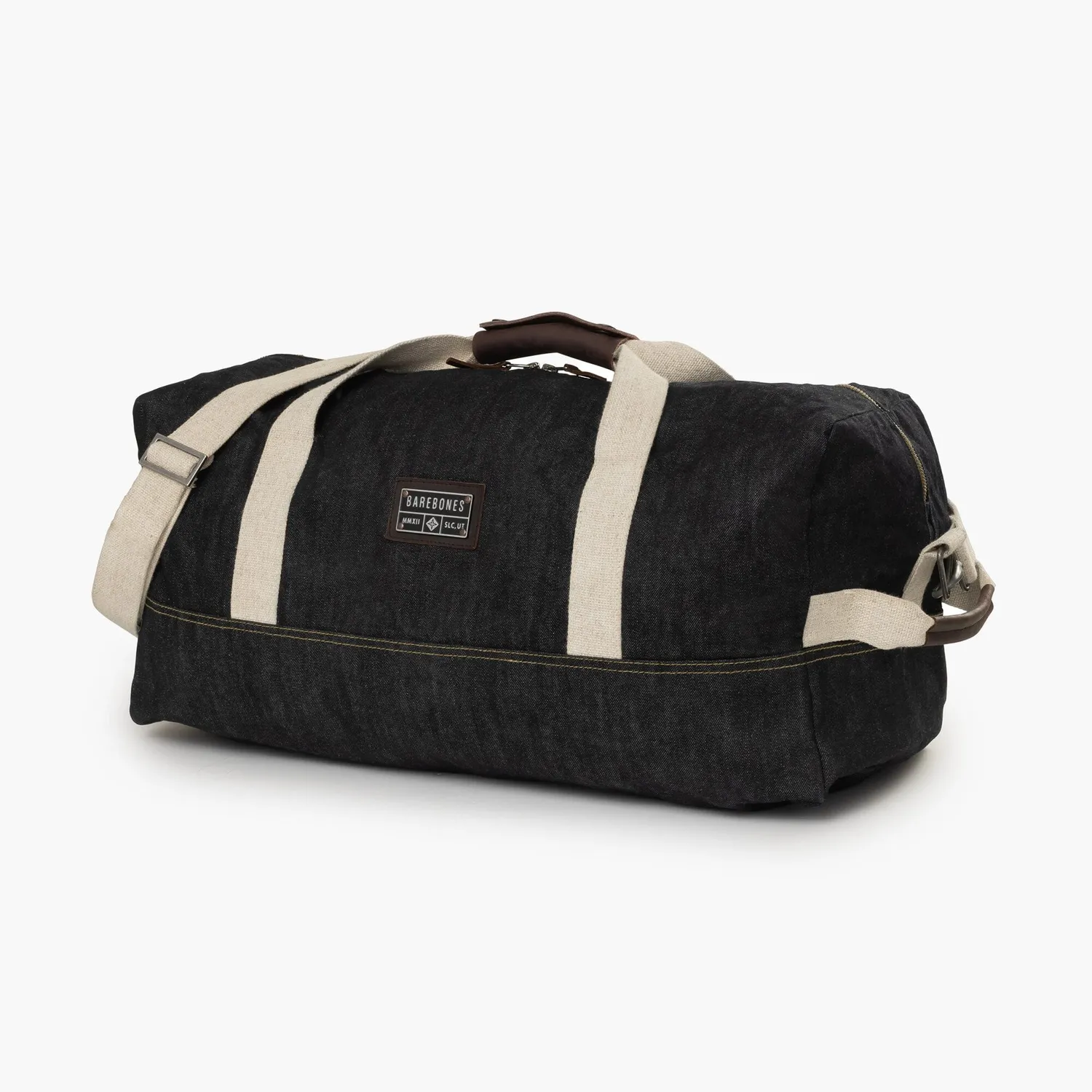 Bare Bones Living Neelum Duffel reistas denim weekendformaat
