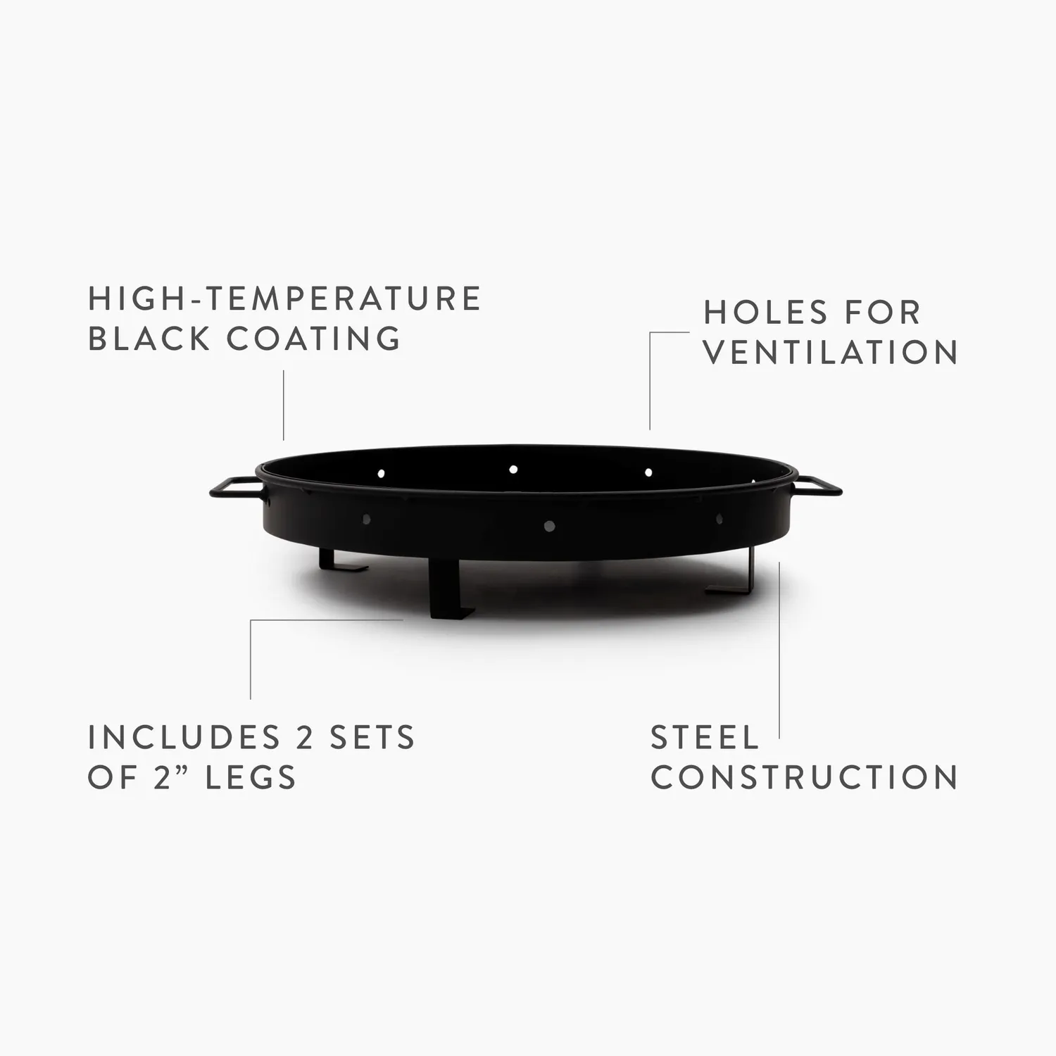 Bare Bones Living Cowboy Grill Charcoal Tray kolenbak staal