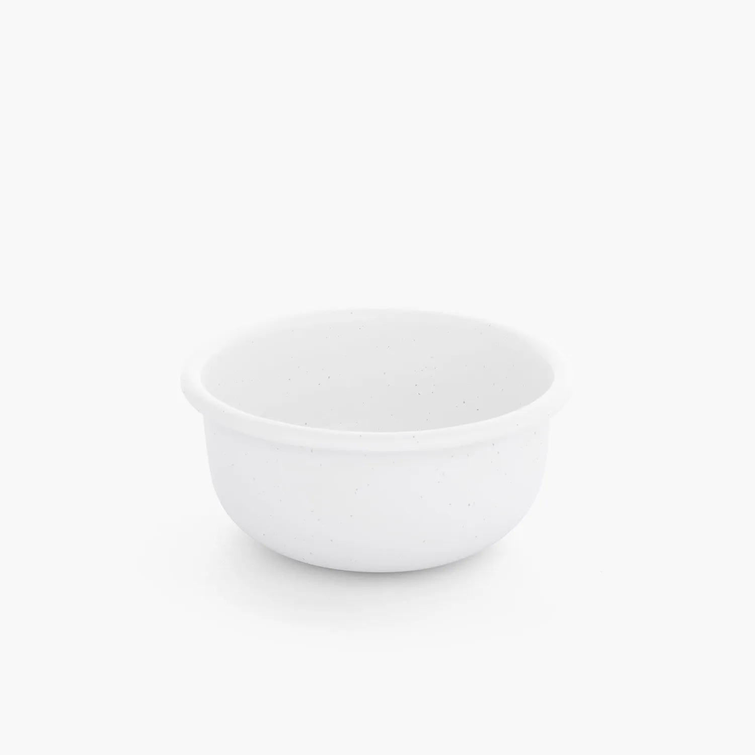 Bare Bones Living Rolled Enamelware Side Bowl emaille kommen Soft White